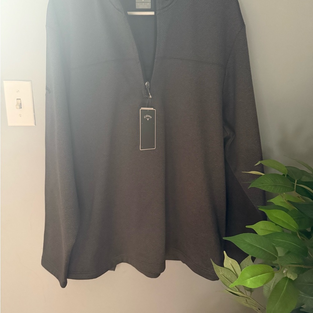 Callaway Black Quarter-Zip Sweatshirt - Picture 1 of 5